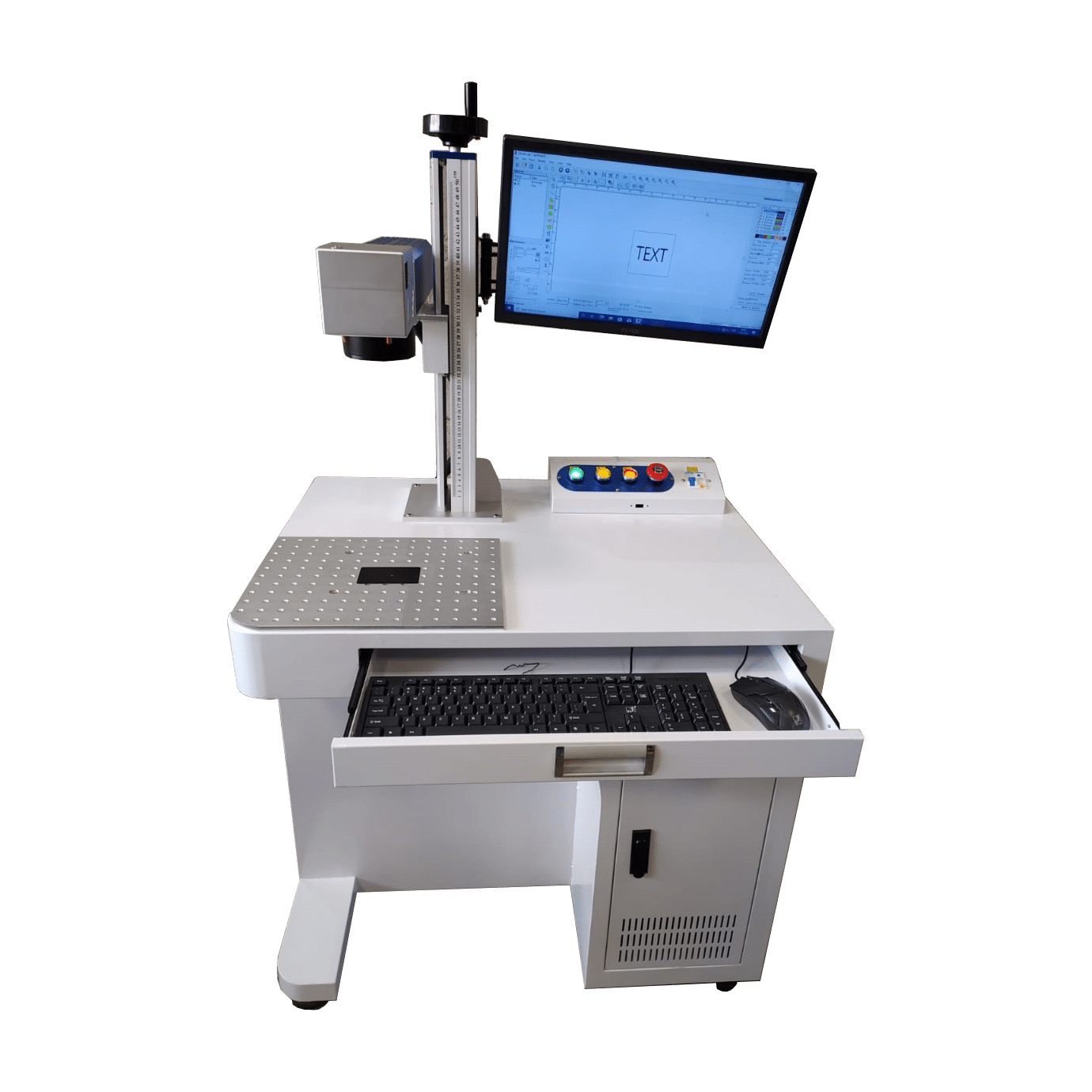 Máquina Laser Fibra Gabinete com PC 30 W — Fonte Raycus